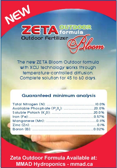 Zeta Outdoor Formula Analysis 10 - 20 - 20